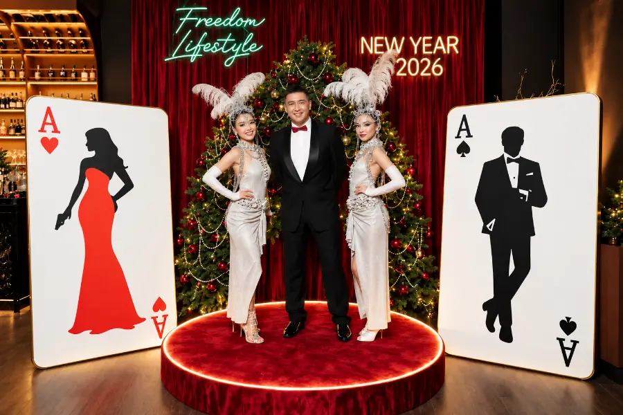 Фотозона New Year 2026 с хостес